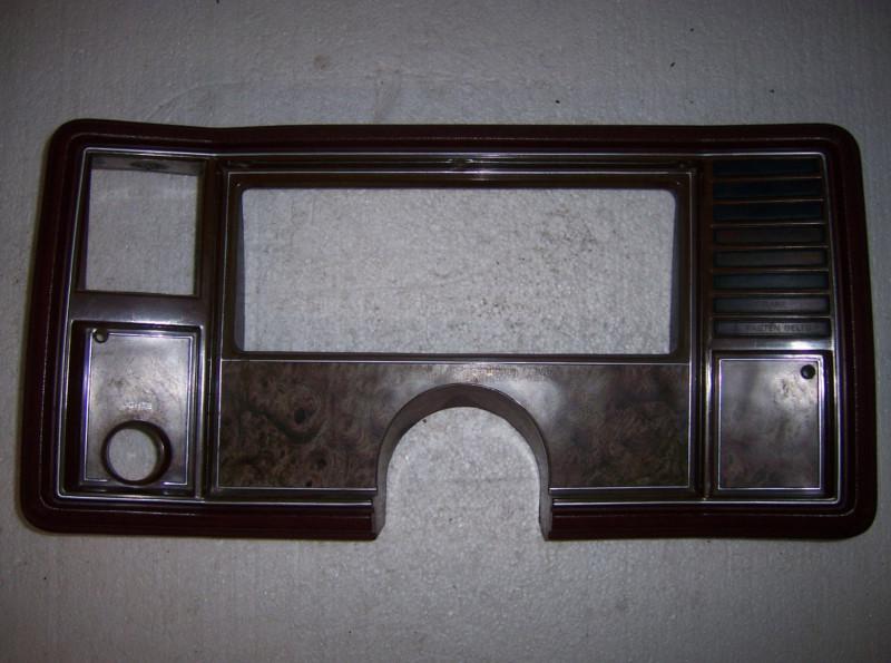 Gauge pod instrument dash bezel  82-85   el camino monte carlo malibu mwg