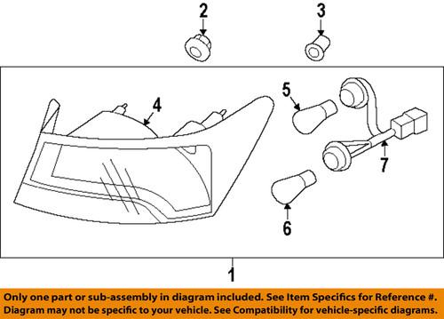 Kia oem 924011m310 tail lamp assembly