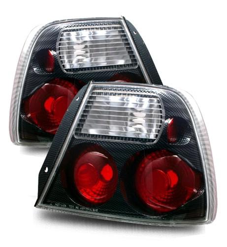 Carbon fiber paint tail light brake lamp housings for 00-02 accent 3dr hatchback