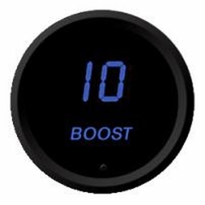 Led digital boost gauge blue / black bezel 0-30 psi new intellitronix m9011b