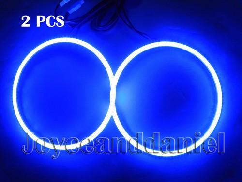 90mm 2x white new angel eyes 105 led cob bmw style bright halo ring light g061