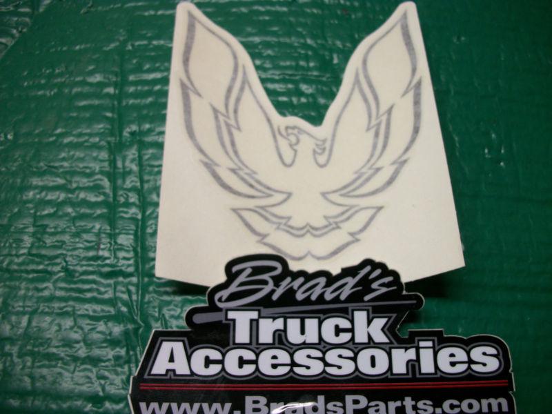 Nos firebird trans am decal, factory gm originals, 5" grey color