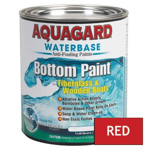 Brand new - aquagard waterbased anti-fouling bottom paint - 1qt - red - 10002