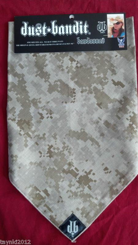 Digital desert camo dust bandit bandana 3in1 face mask adjustable wrap cotton