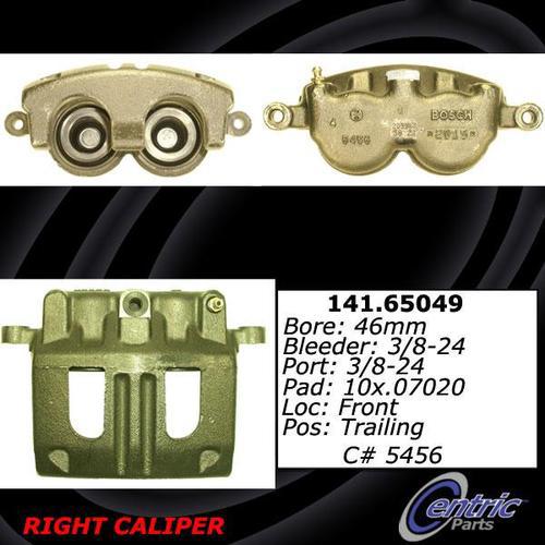 Centric 141.65049 front brake caliper-premium semi-loaded caliper