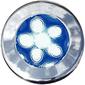 Led courtesy light 3 inch blue 232 led51849dp black white chrome bezels include