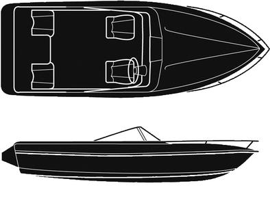 Attwood 10168 polyester v-hull i/b 22'-96i