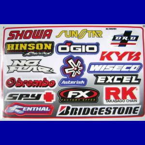 Showa rk takasako chain sunstar brembo renthal sticker hinson racing motorcycle