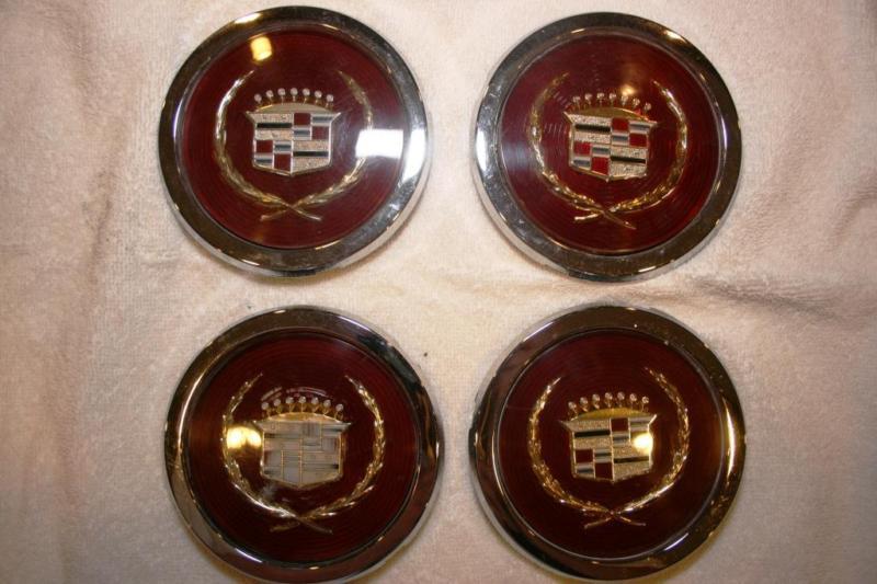 1970 - 1990 cadillac wheel inserts with medallions