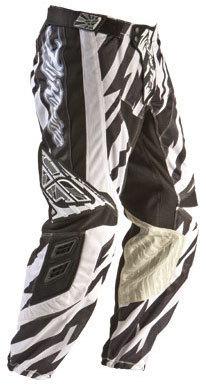 Fly racing kinetic mesh-tech pant, black/white, 30 motocross enduro atv