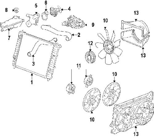 Chevrolet 15267487 genuine oem factory original fan shroud