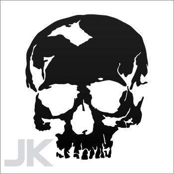 Decals sticker skull skulls jawless 0502 abffz