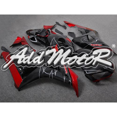 Injection molded fit cbr1000rr 06 07 red black fairing 16n80