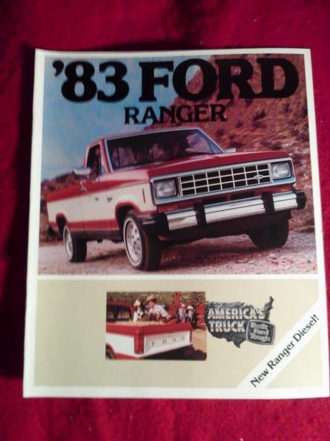 1983 ford ranger sales dealer brochure