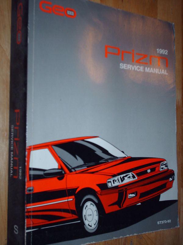 1992 geo prizm shop manual  / original shop g.m. book!