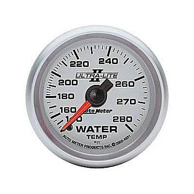 Autometer ultra-lite ii mechanical water temperature gauge 2 1/16" dia 4931