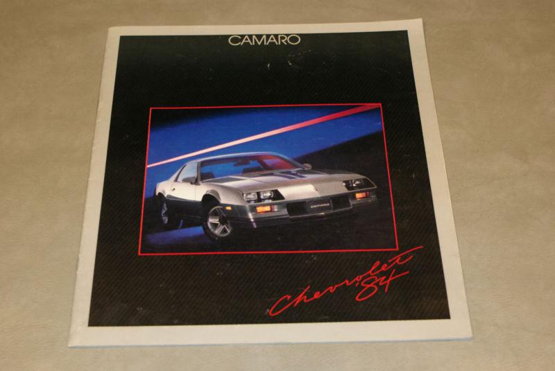 1984 camaro original dealer sales brochure--lots of pictures