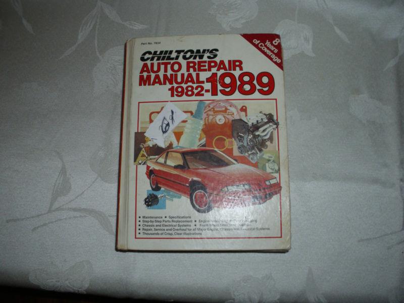 1982-1989 chiltons auto repair manual