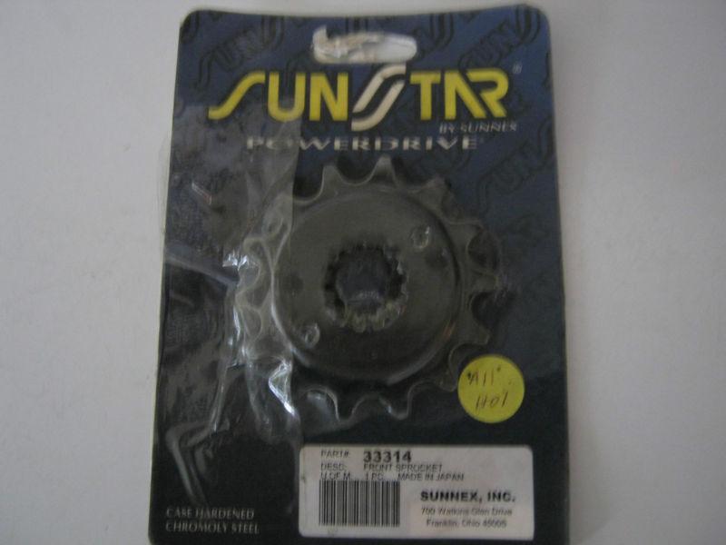 Kawasaki suzuki yamaha brand new sunstar front sprocket 14t 33314