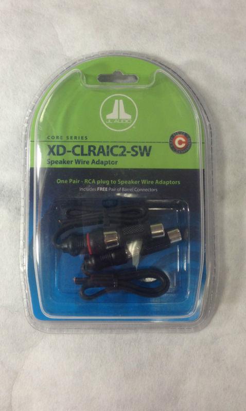 Jl audio xd-clraic2-sw 2-channel rca plug to speaker wire adaptor