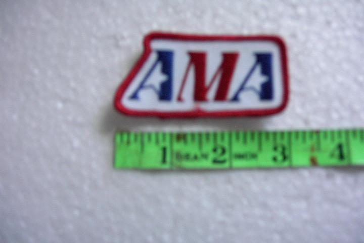 Ama motorcycle patch vintage embroidered type