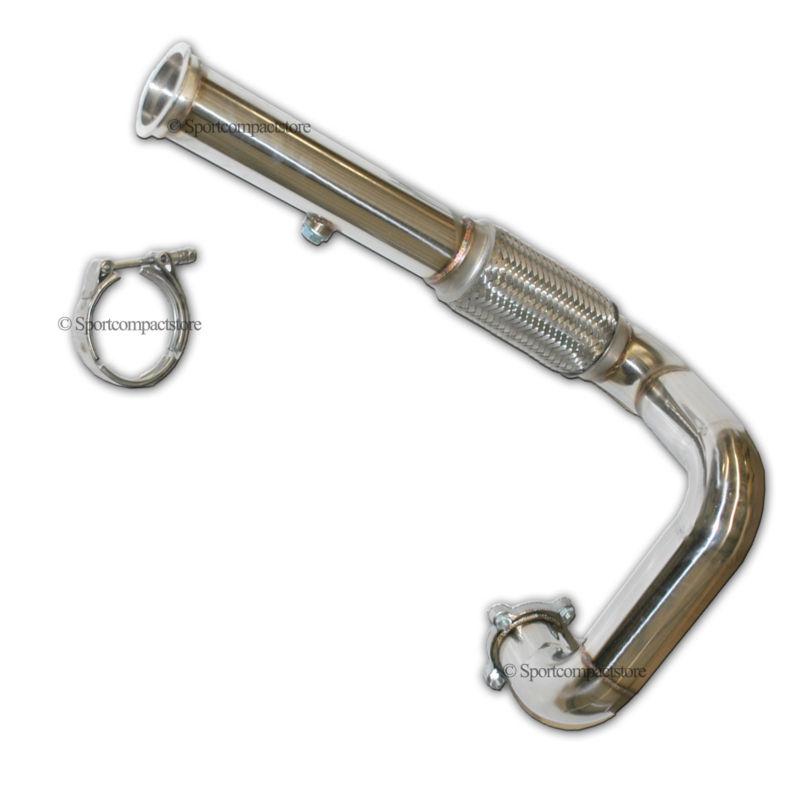 Emusa 88-00 honda/acura d or b series swap t3/t4 passenger side downpipe v-band