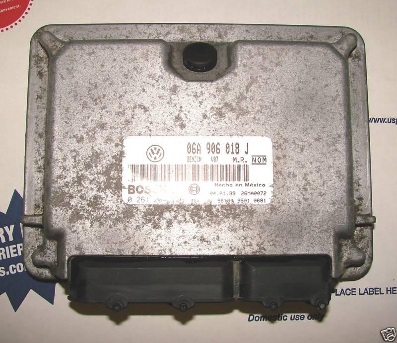 Vw engine computer jetta golf 2.0l 06a 906 018 j ecu ecm