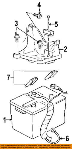 Ford oem 3w1z10732aa battery-battery tray