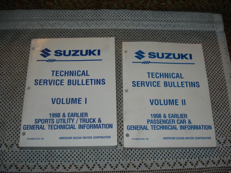 1998 suzuki technical service bulletins manual set shop