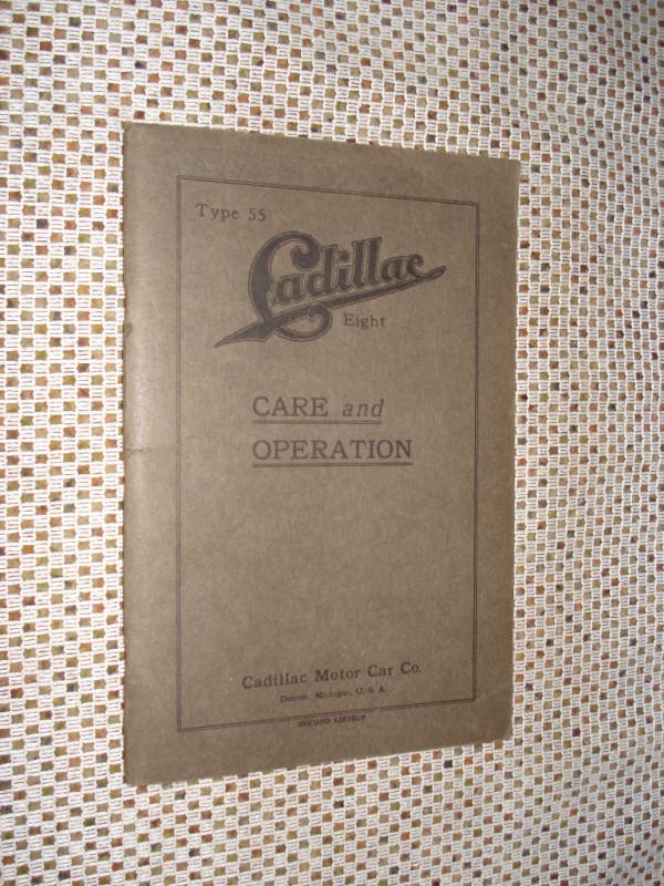 1917 cadillac owners manual original rare glovebox book