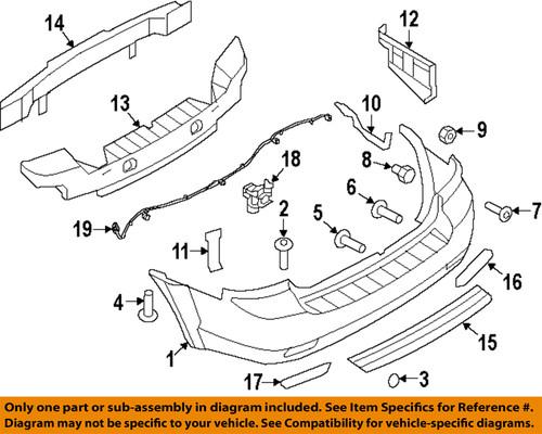 Kia oem 866453e500 rear bumper-step pad