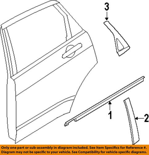 Ford oem 8s4z54255a63ab exterior-rear-applique