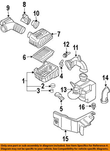 Hyundai oem 282142d001 air intake-air duct