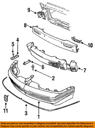 Gm oem 10165786 front bumper-impact bar bracket