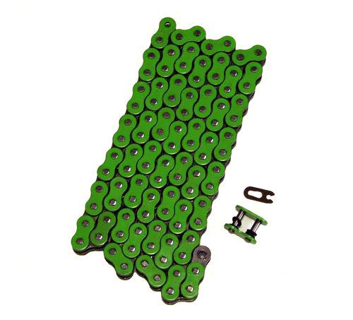 Green 520x64 o-ring drive chain atv motorcycle mx 520 pitch 64 links