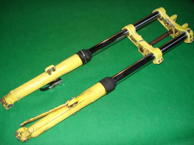 Front fork ossa trial tr 80 yellow, orange.