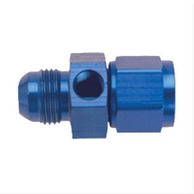 Fragola straight gauge adapter -8an male to -8an fem 1/8" npt gauge port blue ea