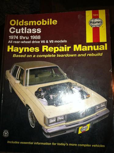 1974-1988 oldsmobile cutlass  haynes repair manual  73015