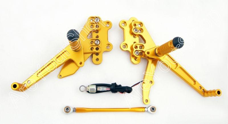 Rearset rear set suzuki gsxr1000 gsxr 1000 2001-2004 gold