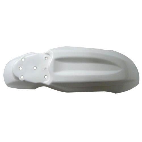 White pit front plastic fender mud plate f/ honda crf70 ssr dirt bike