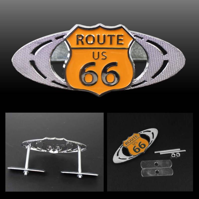 America route 66 metal hood front grille grill badge emblem decal