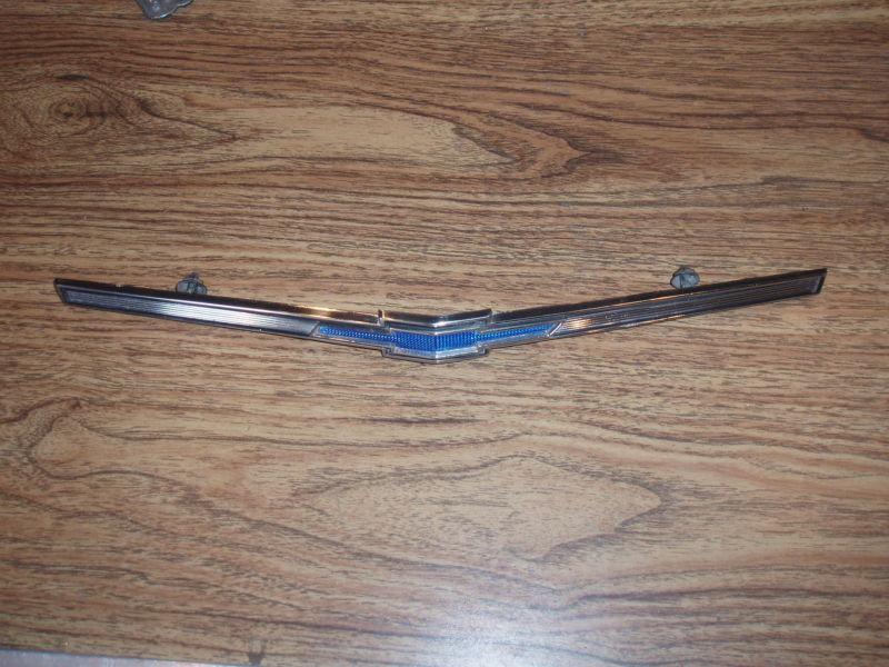 Chevy nova blue bowtie hood panel emblem grille 1967 68 69 70 71 72 ??