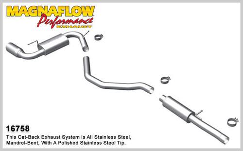 Magnaflow 16758 dodge caliber stainless cat-back system performance exhaust