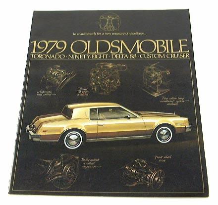 1979 79 oldsmobile brochure delta toronado ninety-eight