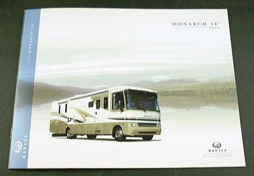 2005 05 monaco monarch se motorhome rv brochure 