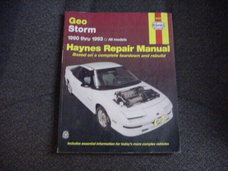  haynes 40030 repair manual geo storm 1990-1993 all models