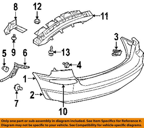 Chrysler oem 4857638ag rear bumper-mount bracket