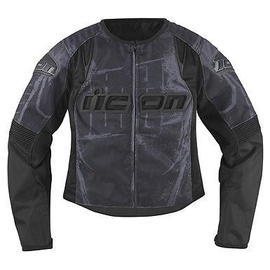 Icon jacket womens overlord t1 black xl 2822-0456