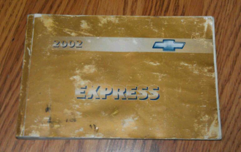 2002 chevrolet express owners manual