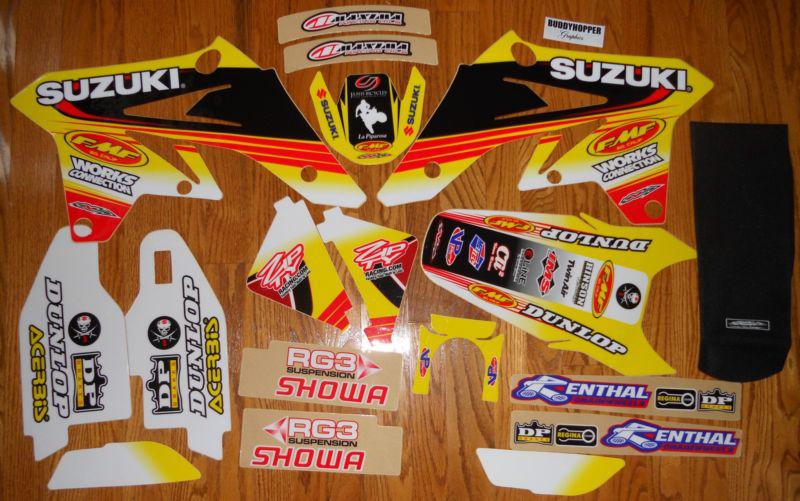 Nstyle team fmf offroad suzuki rmz250 graphics decals kit rmz 250 (07-09)